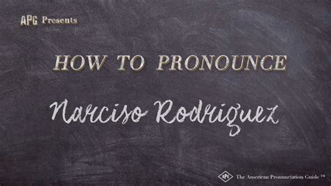 How to Pronounce Narciso Rodriguez (Real Life Examples!).